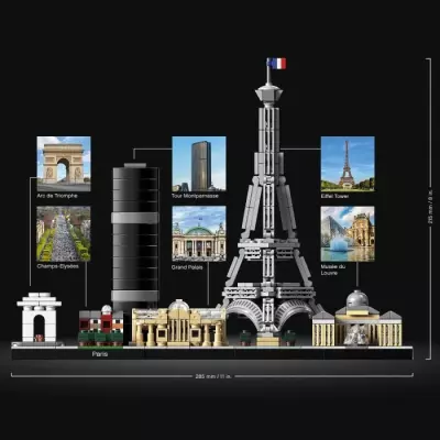 LEGO 21044 Architecture Paris Maquette a Construire avec Tour Eiffel,