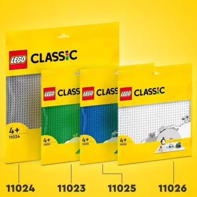 LEGO 11024 Classic La Plaque De Construction Grise 48x48, Socle de Bas