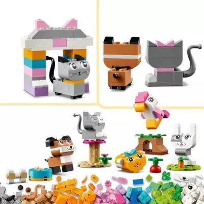 LEGO 11034 Classic Les Animaux de Compagnie Créatifs, Jouet avec Anim