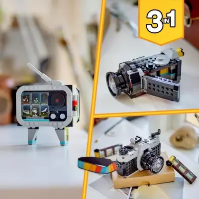 LEGO 31147 Creator 3en1 L'Appareil Photo Rétro, Jouet Transformable a