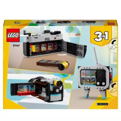 LEGO 31147 Creator 3en1 L'Appareil Photo Rétro, Jouet Transformable a