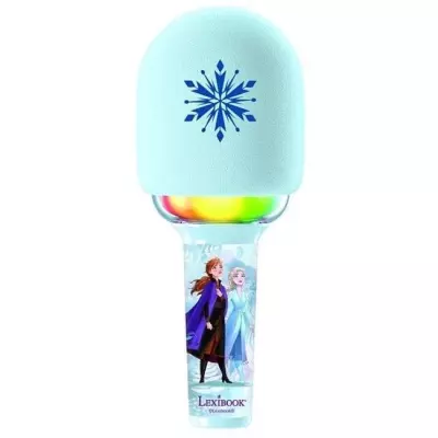 Lexibook - Microphone Karaoke Reine des Neiges - 3 modes et 4 effets s