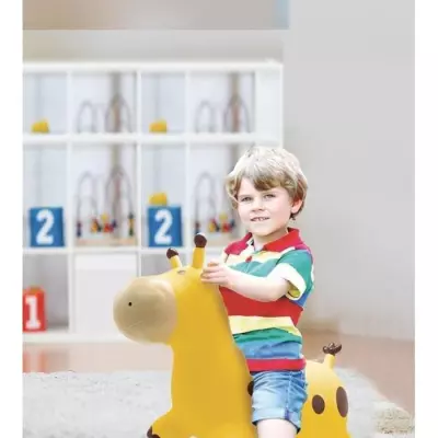 Girafe sauteuse gonflable - Lexibook - 45 cm H - Pompe manuelle inclus