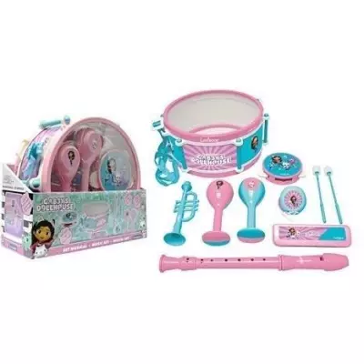 Lexibook - Set Musical Gabby et la Maison Magique - 7 instruments - Ra