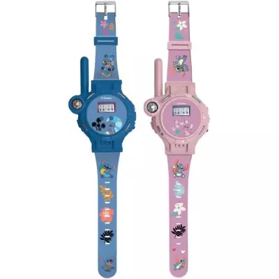 Montre digitale Stitch avec fonction talkie-walkie portée jusqu'a 200