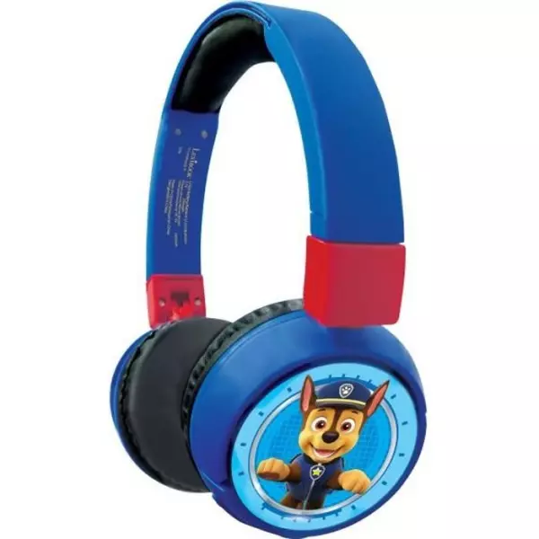 PAT' PATROUILLE - Casque 2 en 1 Bluetooth - Filaire confortable et pliable pour enfants avec limitation de son - LEXIBOOK