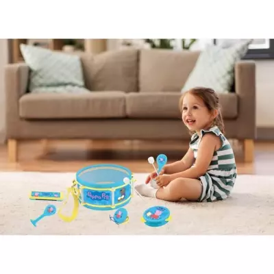 Lexibook - Set Musical Peppa Pig - 7 instruments - Rangement dans le t