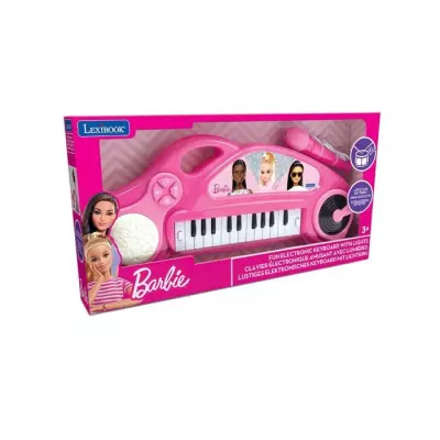 Piano électronique pour enfants Barbie avec effets lumineux et microp