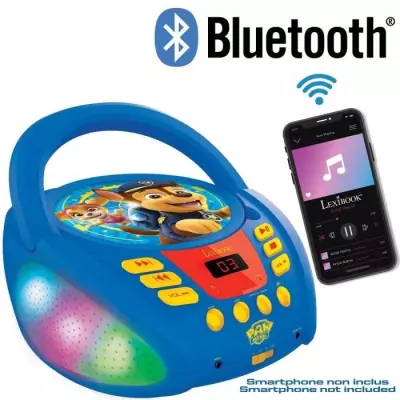 Lecteur CD Bluetooth La Pat' Patrouille avec Effets Lumineux