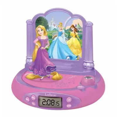 Radio Réveil Projecteur Disney Princesses Raiponce - LEXIBOOK