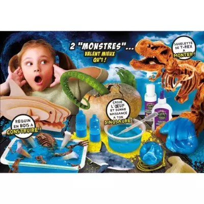 Kit scientifique - LISCIANI - Crazy Science - Requins & dinosaures - S