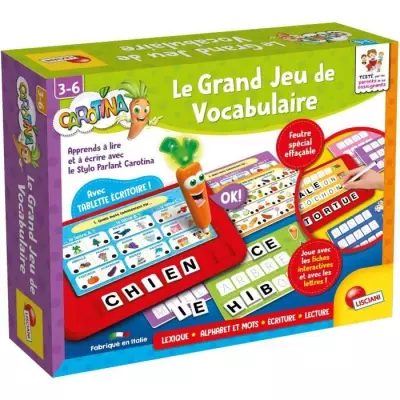 Jeu éducatif - LISCIANI - Carotina - Stylo parlant - Grand jeu vocabu