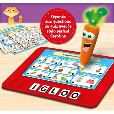 Jeu éducatif - LISCIANI - Carotina - Stylo parlant - Grand jeu vocabu