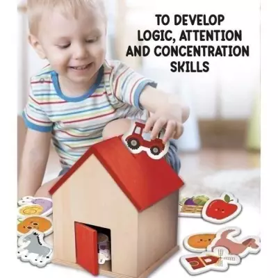 Jeu éducatif - LISCIANI - Montessori Baby Bois - Ferme et maison - Co