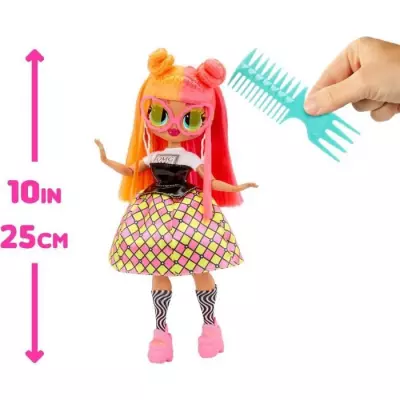 LOL Surprise OMG - Poupée Mannequin 24 cm - Neonlicious - 2 tenues av