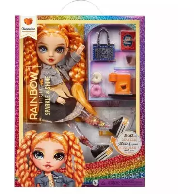 Rainbow High - Sparkle & Shine - Poupée mannequin de 27cm - Orange -