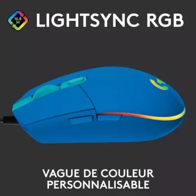 Souris gamer - Filaire - LOGITECH G - G203 - LIGHTSYNC - RGB - USB - B