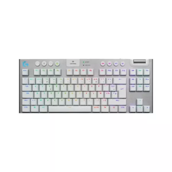 Clavier gamer - sans fil - Logitech G - G915 TKL X - Switch tactile - AZERTY - Blanc