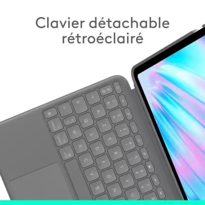 Étui clavier Combo Touch de Logitech pour iPad Air 11 pouces (M2)