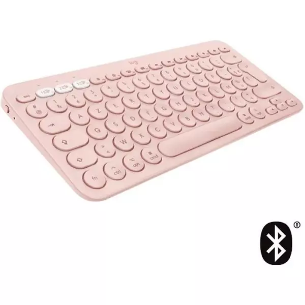 Clavier - Sans fil - Logitech - K380 - Pour Mac - AZERTY - Rose