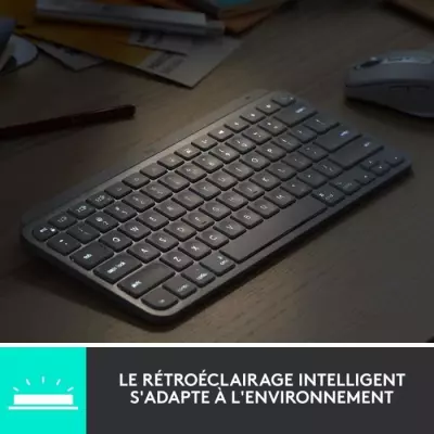 Clavier - Sans Fil - Logitech - MX Keys Mini - rétroéclairé - AZERT