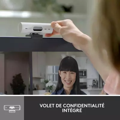 Webcam Logitech Brio 500 Webcam HD avec Deux Micros a Reduction de Bru