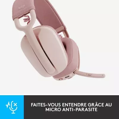 Casque PC Logitech Zone Vibe 100 Casque d''ecoute leger sans fil avec