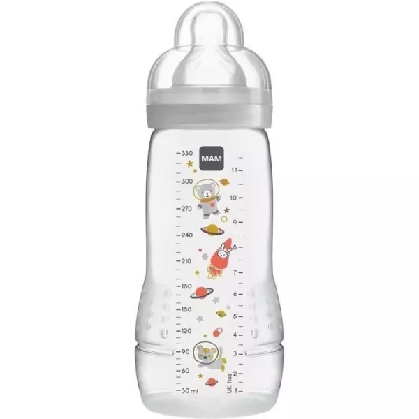 MAM Easy Active 2eme Âge Biberon +6m Éléphant Ivoire 330ml