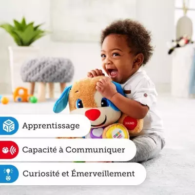 Fisher-Price - Nouveau Puppy Interactif - Peluche interactive - 6 mois