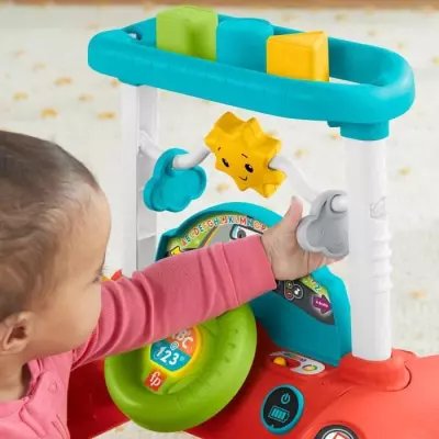 Fisher-Price-Trotteur a 2 côtés Rythme Stable et Régulier HJP43