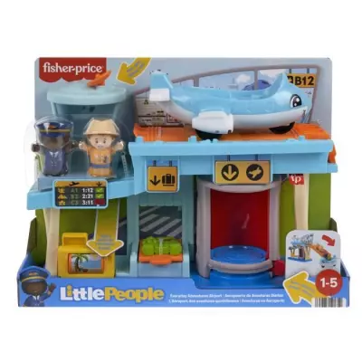 Fisher-Price-Little People-Aventures a l'Aéroport-Coffret HTJ26