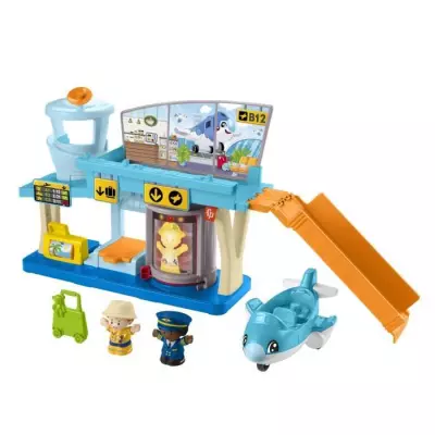 Fisher-Price-Little People-Aventures a l'Aéroport-Coffret HTJ26