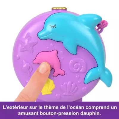 Polly Pocket-Sauvetage du dauphin-Coffret 2 mini-figurines et animaux