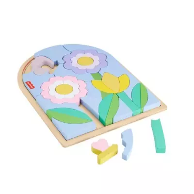 Fisher-Price-Puzzle Fleurs en Bois-Puzzle 37 pieces pour la maternell