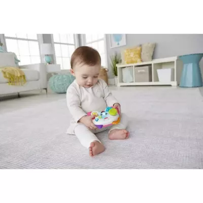 Fisher-Price-manette de jeu et d'apprentissage Rires et Éveil HXY11