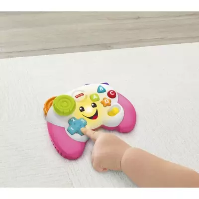 Fisher-Price-manette de jeu et d'apprentissage Rires et Éveil HXY11