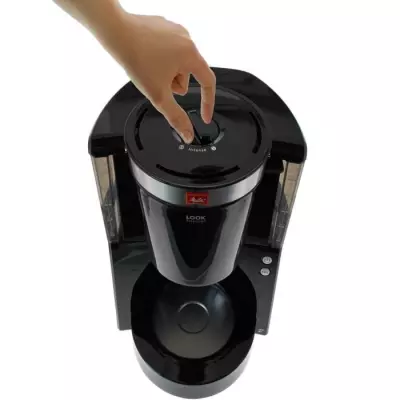 Cafetiere filtre MELITTA - Look IV Therm Selection 1011-12 Noir/Acier