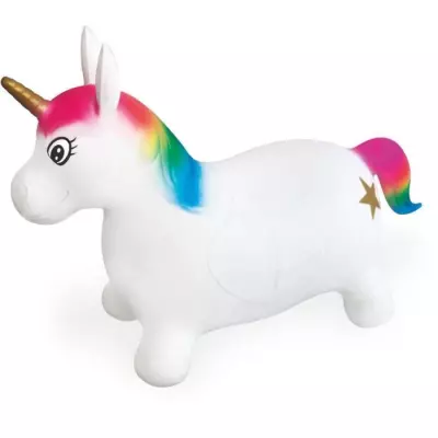 Ballon sauteur Licorne MONDO - PVC - Longueur 65cm - Pour enfants des