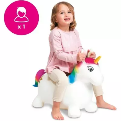 Ballon sauteur Licorne MONDO - PVC - Longueur 65cm - Pour enfants des