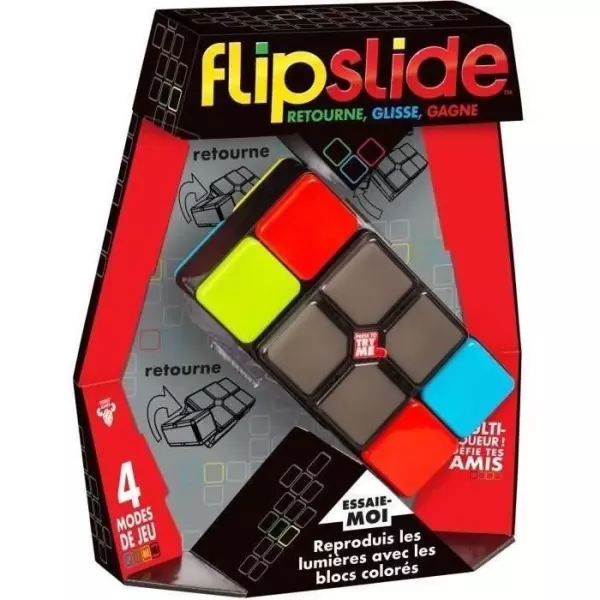 Flipslide - MOOSE TOYS - Jeu électronique de combinaison de lumiere, avec piles incluses