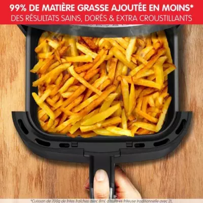 MOULINEX Friteuse sans huile + grill, 4.6L, 8 programmes, Température