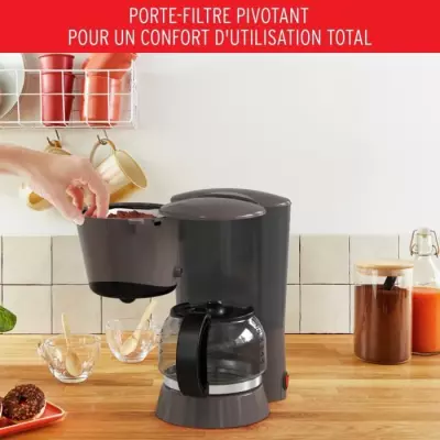 MOULINEX Rio Cafetiere filtre 1.25L, 15 tasses, Anti-goutte, Maintien