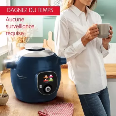 MOULINEX COOKEO+ Multicuiseur intelligent haute pression, 6 L, 6 pers,