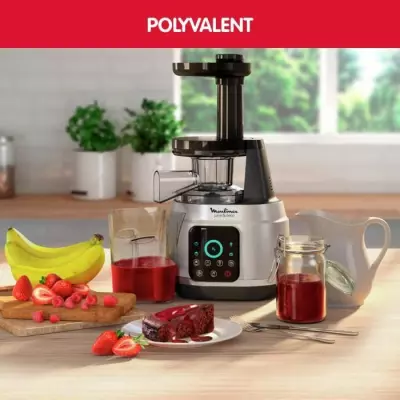 MOULINEX Juice & Clean Extracteur de jus, Technologie Easy Clean, Pres