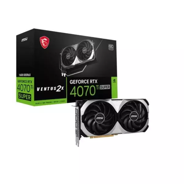 MSI - Carte graphique - NVIDIA GeForce RTX 4070 Ti SUPER 16G VENTUS 2X OC