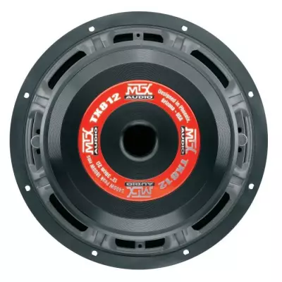 MTX TX812 Subwoofer voiture HighEnd 30cm 1800W RMS 2 châssis alu bobi