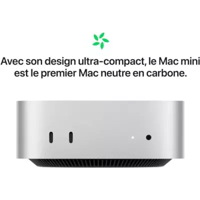 Apple - Mac mini (2024) Puce Apple M4 - RAM 16Go - Stockage 256Go SSD