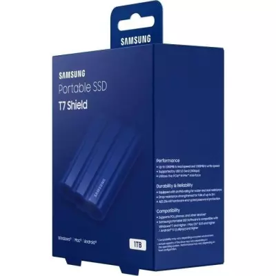 SAMSUNG SSD Externe T7 Shield Bleu 1 To MU-PE1T0R/EU