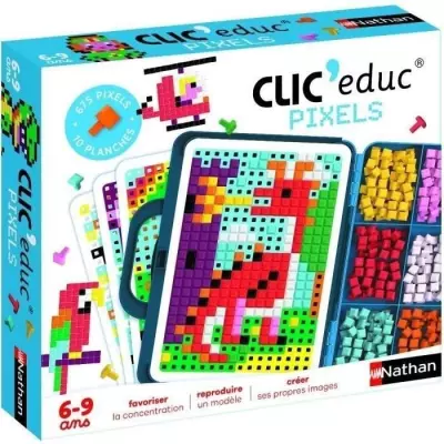 CLIC EDUC PIXELS - Jeu de création - NATHAN - Reconnaissance des coul