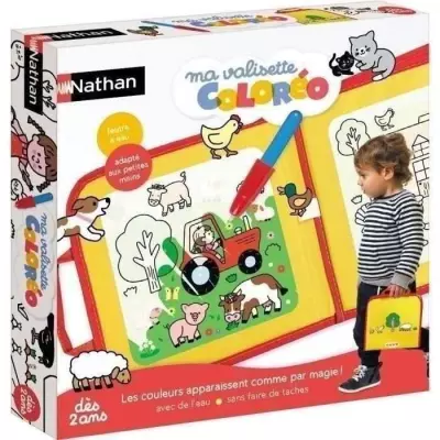 Jeu créatif - NATHAN - MA VALISETTE COLOREO - Coloriage magique a l'e